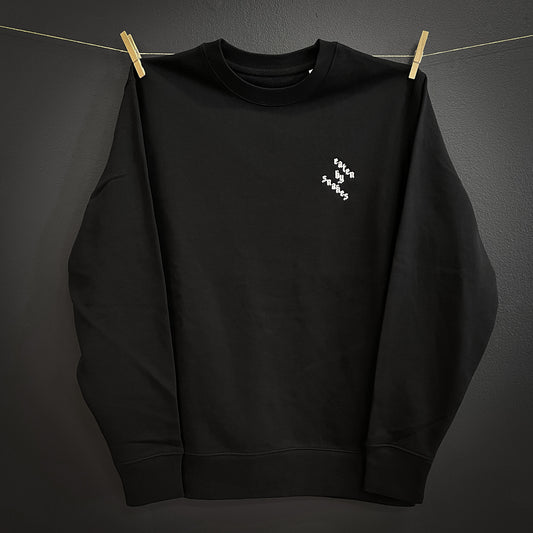 Crewneck Sweatshirt - Logo embroidery (Black)